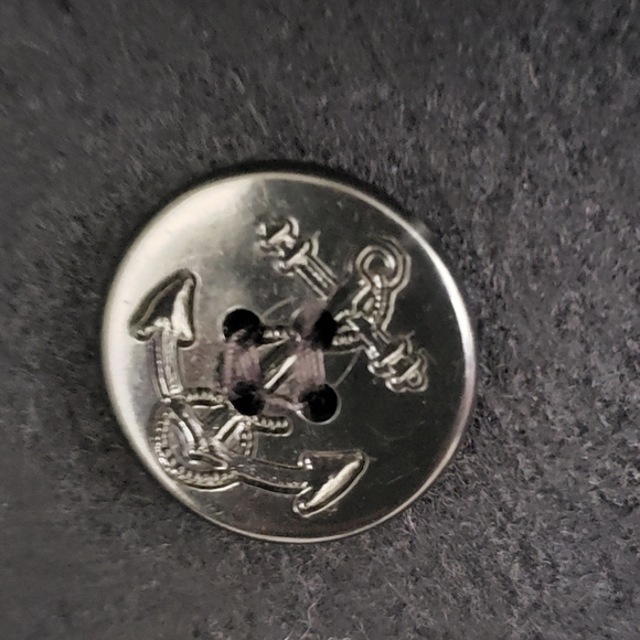 🌞SOLD🌞 Talbots Kids Wool Pea Coat Size XXL Black Double Breasted Buffalo Plaid - Picture 4 of 10